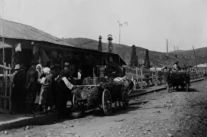Crude: The main street of Moreni, 1930