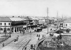 Ginza: Main street in Tokyo, 1909