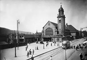 Hagen: The main train station in Hagen, 1911