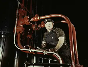 Repairing: Maintenance mechanic checking pipes at largest