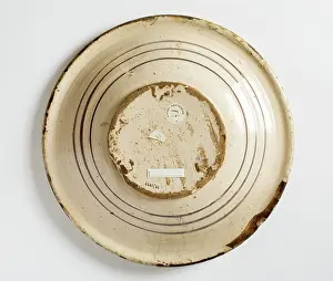 Tin Glazed: Maiolica plate, underside