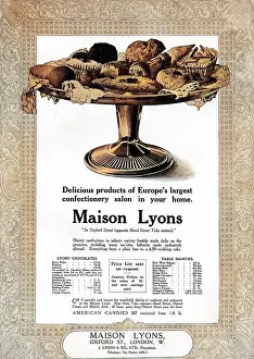 Patisserie: Maison Lyons advertisement, WW1
