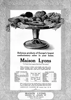 Patisserie: Maison Lyons advertisement, WW1