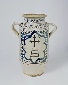 Ospedale: A majolica pharmacy jar of