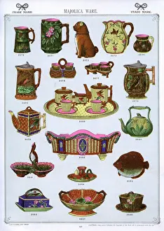 Cups: Majolica Ware, Plate 67