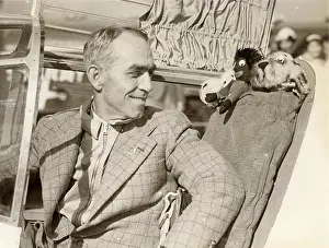 Schlesinger: Major A M Miller in the cockpit