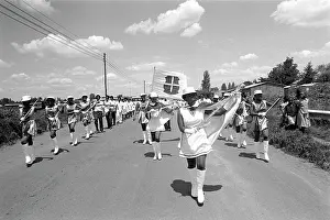 Clinics: Majorettes at Nurse's March. A march celebrating the