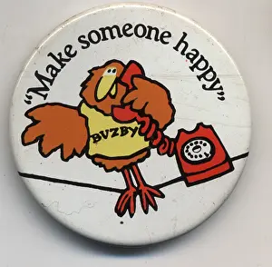 Telecom: Make someone happy, Buzby BT badge