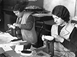 Hairbrush: Making Brushes 1930s