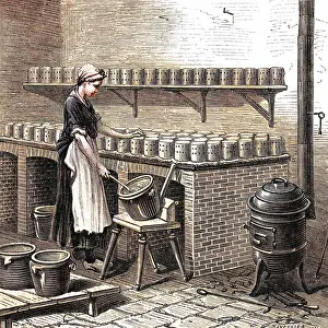 Camembert: MAKING CAMEMBERT 1870