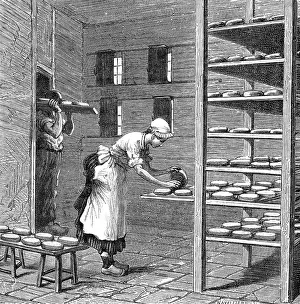 Camembert: MAKING CAMEMBERT 1870