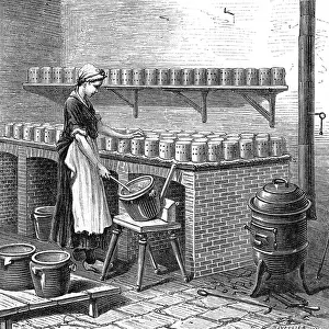 Moulds: MAKING CAMEMBERT 1870