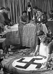 Contingent: Making of flags at the Condor Legion in Spain, 1939