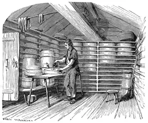 Chalet: MAKING GRUYERE 1870