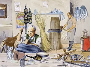 Brasses: Making horse tack in a workshop