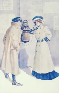 Phones: Making a phone call, postcard