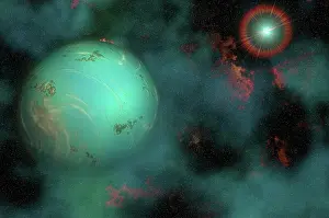 Luminous: The making of a planet from gases and dust out in the ?