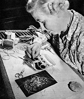 Skilful: Making Queen Elizabeth II's coronation robe