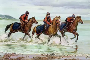 Cantering: Making Waves ' girls on horseback