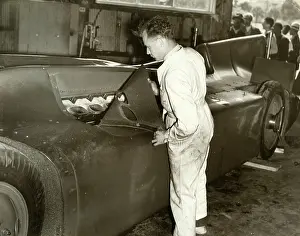 The Brooklands Museum Collection: Malcolm Campbell - Blue Bird - Record Attempt, Daytona Beach