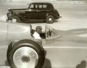The Brooklands Museum Collection: Malcolm Campbell - Blue Bird - Record Attempt, Daytona Beach