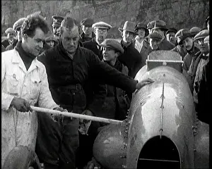 Bluebird: Malcolm Campbell Preparing his Car Bluebird