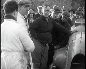 Bluebird: Malcolm Campbell Preparing his Car Bluebird