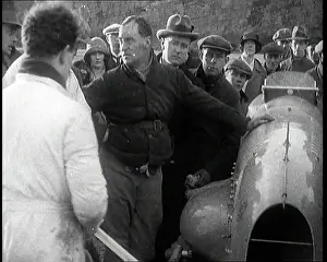 Bluebird: Malcolm Campbell Preparing his Car Bluebird
