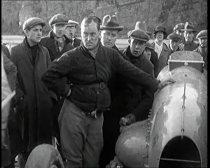 Bluebird: Malcolm Campbell Preparing his Car Bluebird