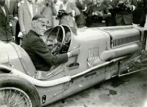 The Brooklands Museum Collection: Malcolm Campbell in Sunbeam -Avus Track, Berlin, Germany