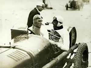 Callingham: Malcolm Campbell at wheel of six-cylinder Sunbeam
