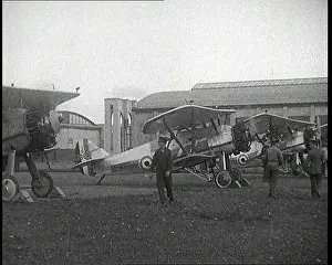 Marshalling: Male British Officer Marshalling A Fighter