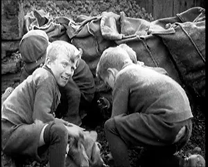 Heaps: Male Children Picking Through Small Heaps of