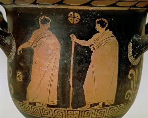 Cecina: Male couple, detail of a