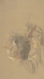 Golgotha: A male and a female figures (study for Golgotha')