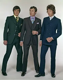 Naff: Three male models in fitted suits