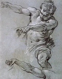 Boucher: Male Nude Study, by Boucher