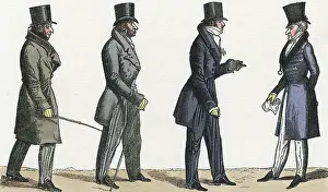 Wilton: Male Type - 4 Dandies - 1820