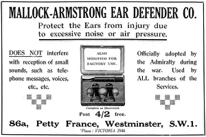 Mallock: Mallock-Armstrong Ear Defenders 1925