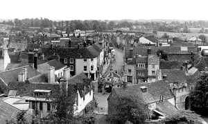 Malmesbury: Malmesbury, looking towards the High Street c1955