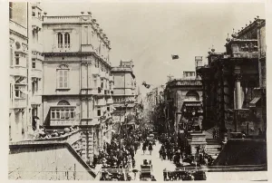 Reale: Malta - Procession on Royal Street, Valletta - WWI era