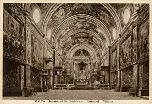 Splendour: Malta - Valletta - Interior of St Johns Co-Cathedral