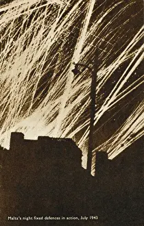 Maltas: Malta's Defences firing - WWII