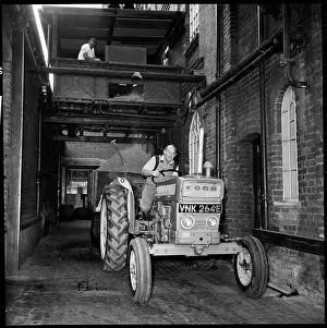 Malted: Malted grains being loaded into a tractor trailer