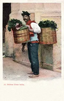 Valetta: Maltese Grass Seller - Malta