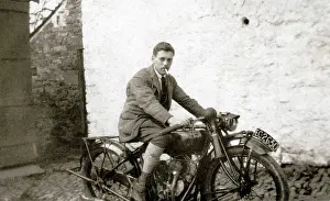Michael Cole: Man on a 1922 Indian Scout motorcycle