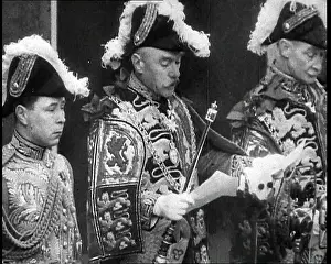 Announcing: Man Announcing the Death of George V, His Majesty