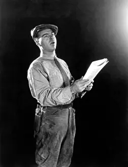 Audition: Man auditioning for a role