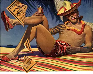 Illustratio: Man at Beach