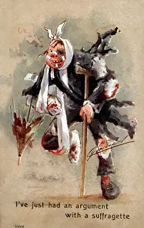Bloodied: Man Beaten up by a Suffragette